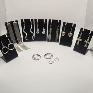 Chic Silver-tone Earring Bundle